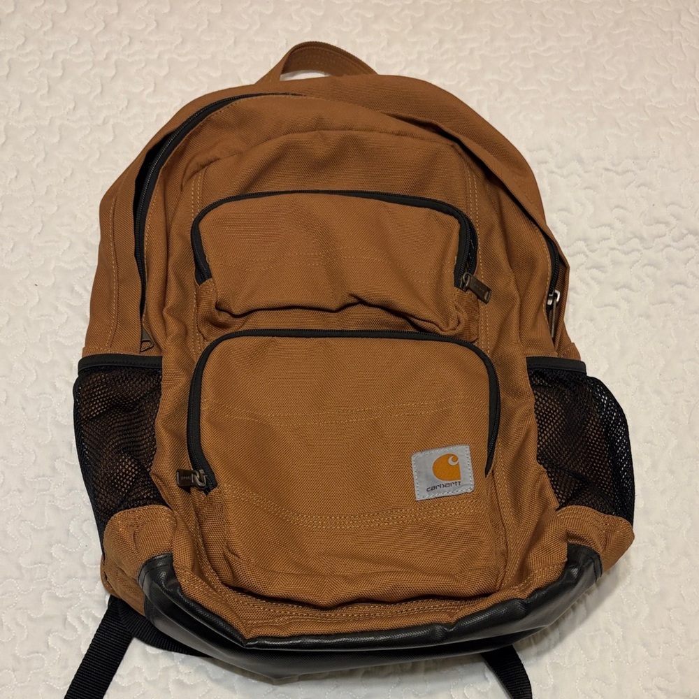 Carhartt Tan Backpack with Black Accents